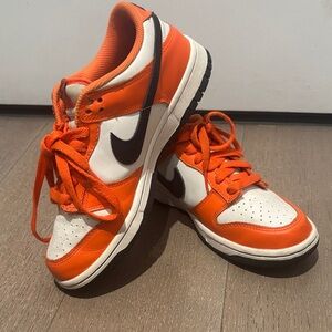 Nike Bright Orange and White Athletic Shoes